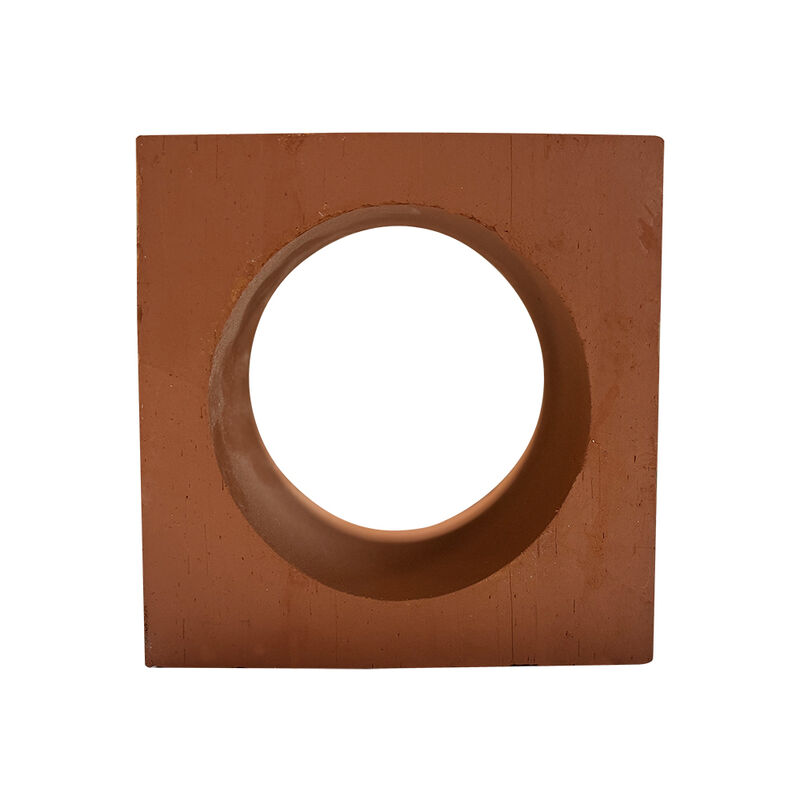 Geometric Round Aperture Terracotta Screen Bricks Architectural Ventilation Breeze Block for Decorative Light-Shadow Walls
