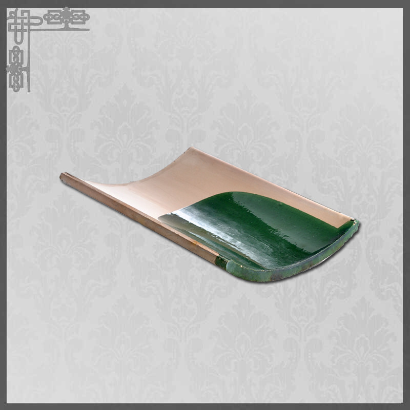 Chinese glazed green roof tiles for garden gazebo