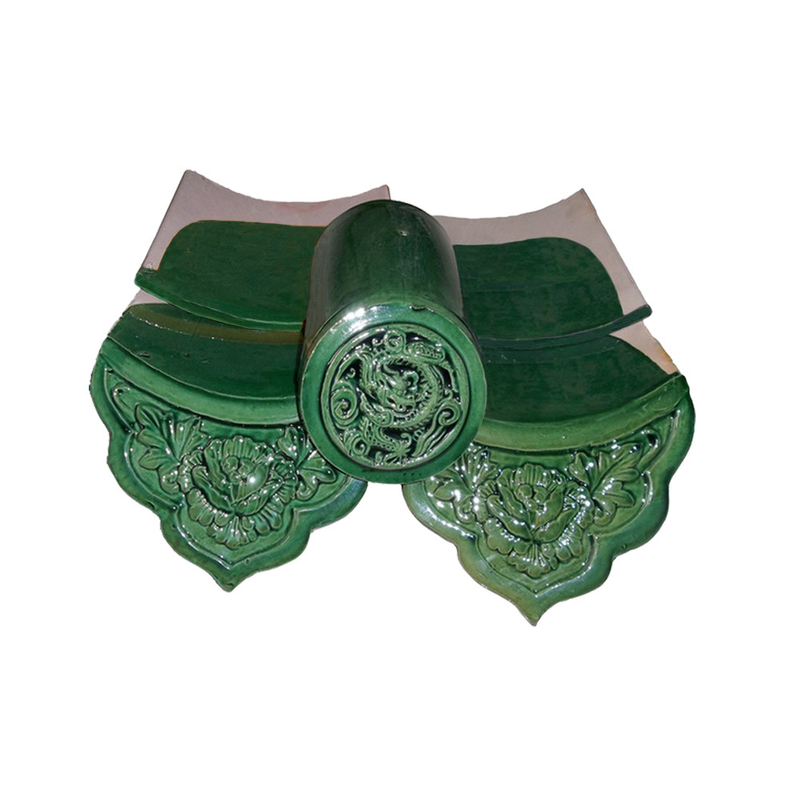 Asian style Chinese Temple Pagoda Tiles Roof Green