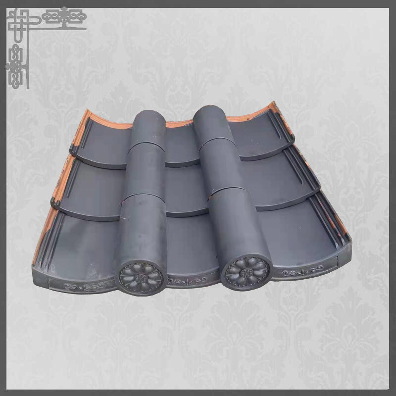 Matt Traditional Clay Roof Tiles 220mm Plain Asian Style Roof Tiles