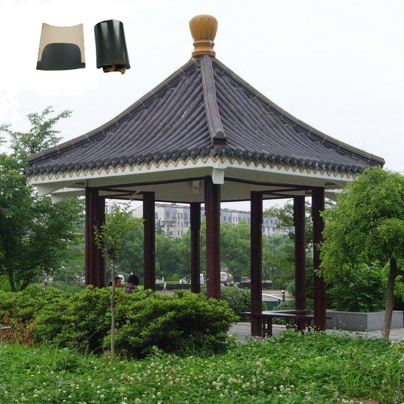 Asian style ceramic Chinese pagoda roof tiles