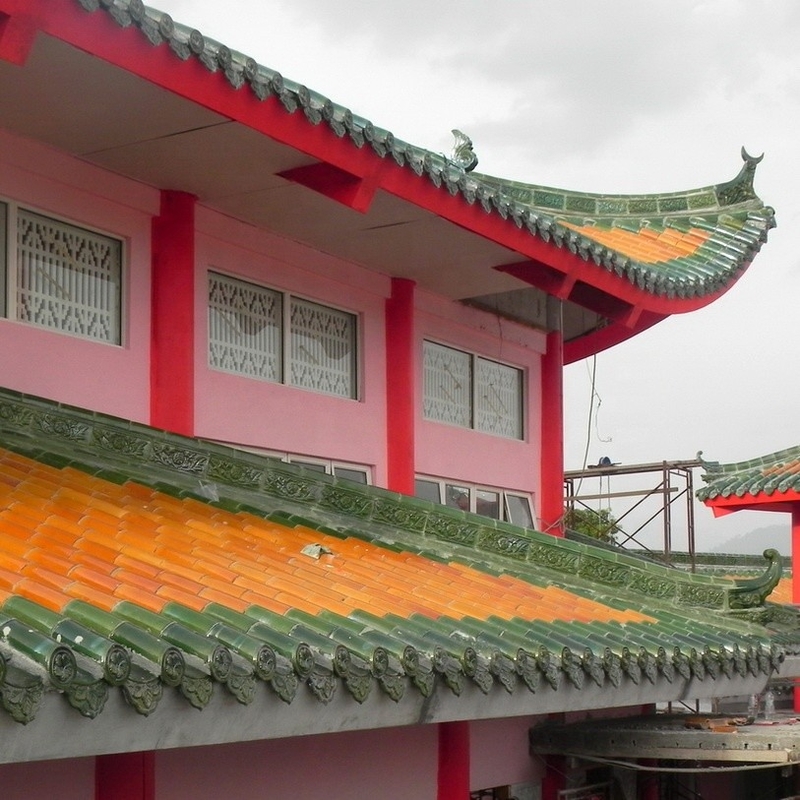 Chinese temple building material ceramic roof tile price