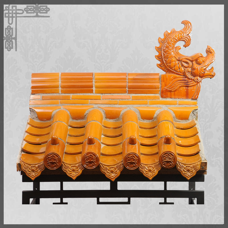 Chinese garden wall clay roof tiles and accessories