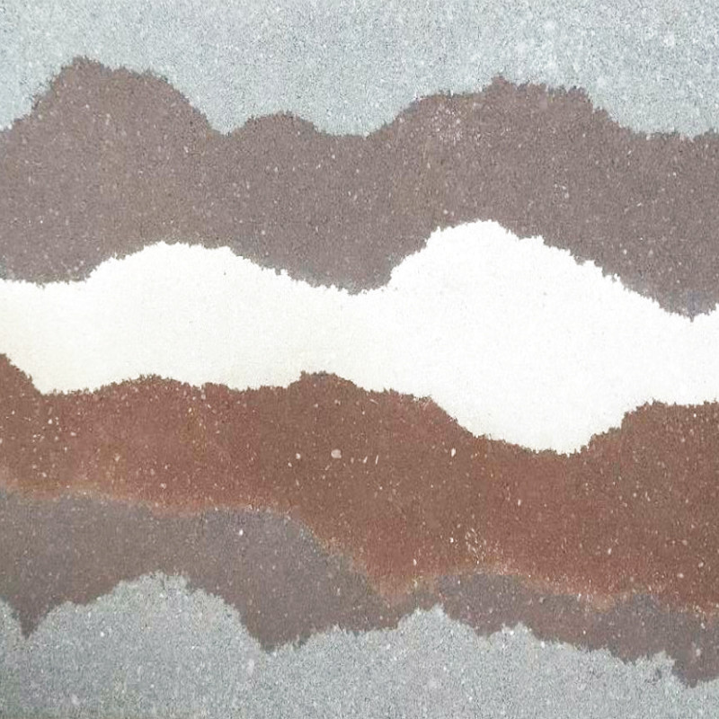 Waterproof Matt Travertine Flexible Ceramic Tile Exterior MCM Flame