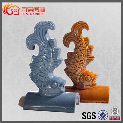 Glossy Chinese Roof Ornaments Handmade Buddhist Antique Chinese Roof Tile Figures