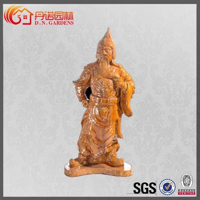 Vivid Antique Chinese Roof Ornaments Glazed Buddhism Ceramic Chinese Figurine