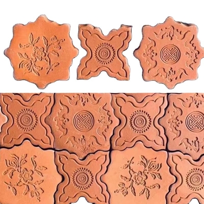 Clay Outside Wall Decorative Bricks Terracotta Hollow Blocks For Ground
