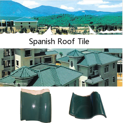 Waterproof Spanish Style Glazed Roof Tiles Building Materials