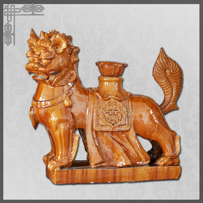 Customizable Chinese  Roof Animals Lion Yin And Yang Fengshui Function Ornament