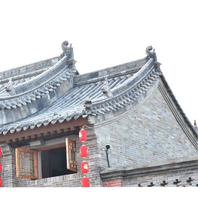 Snow Resistant Traditional  Chinese Clay Roof Tiles Construction Building Material
