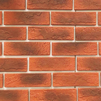Environmentally Flexible Wall Tile Light Clay Brick Wall Cladding Tiles 60mm Width