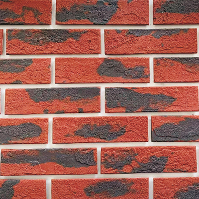 Environmentally Flexible Wall Tile Light Clay Brick Wall Cladding Tiles 60mm Width
