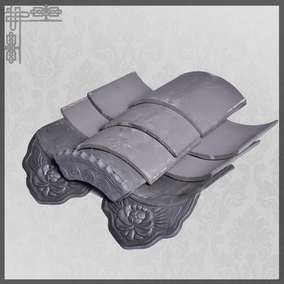 Customizable Patterned Antique Clay Roof Tiles  Chinese Traditional Style