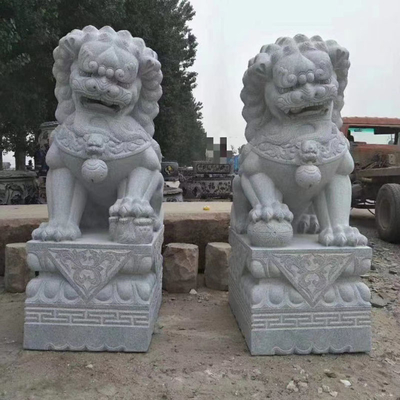 Temple Pagodas Stone Lion Statues Mansions Stone Animal Sculpture
