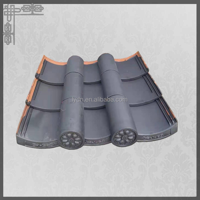 10mm Thick Japanese Roof Tiles Temple Matt Unglazed Traditional