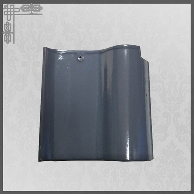 S Type Glossy Ceramic Roof Tiles House Glazed 220mm Grey Clay Roof Tiles