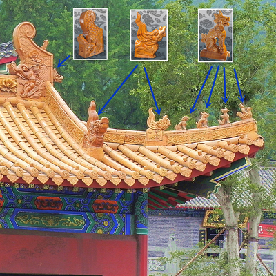 Temple building material Chinese style roof dragon roof tiles