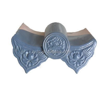 Chinese traditional style grey glazed roofing tiles